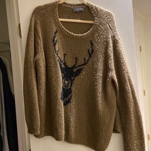 Wooden ships brown sweater
